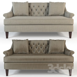 Hickory furniture Marler tufted apartment sofa 