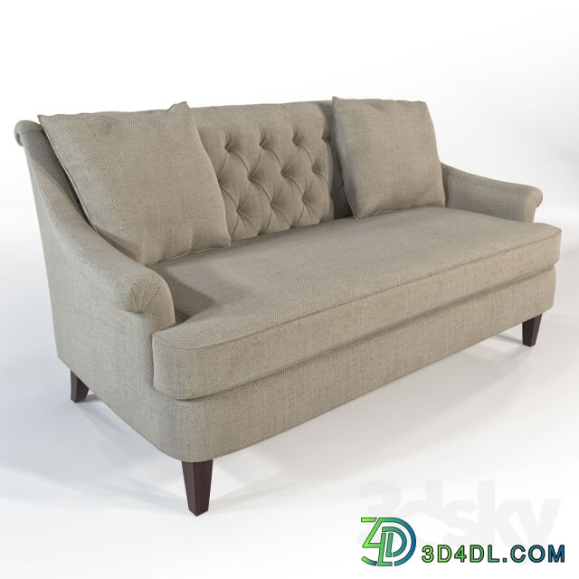 Hickory furniture Marler tufted apartment sofa