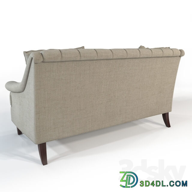 Hickory furniture Marler tufted apartment sofa