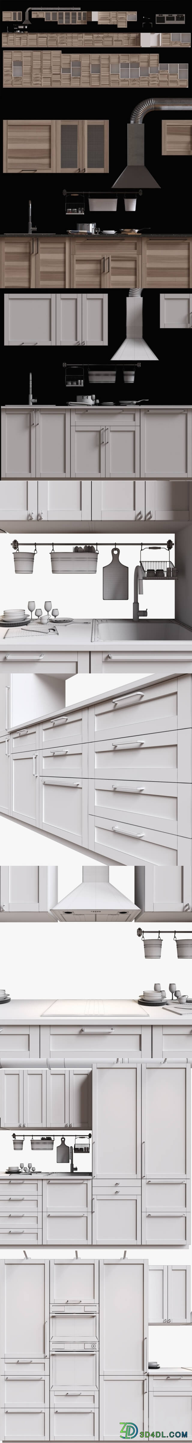 IKEA TORHAMN Kitchen 3D Models