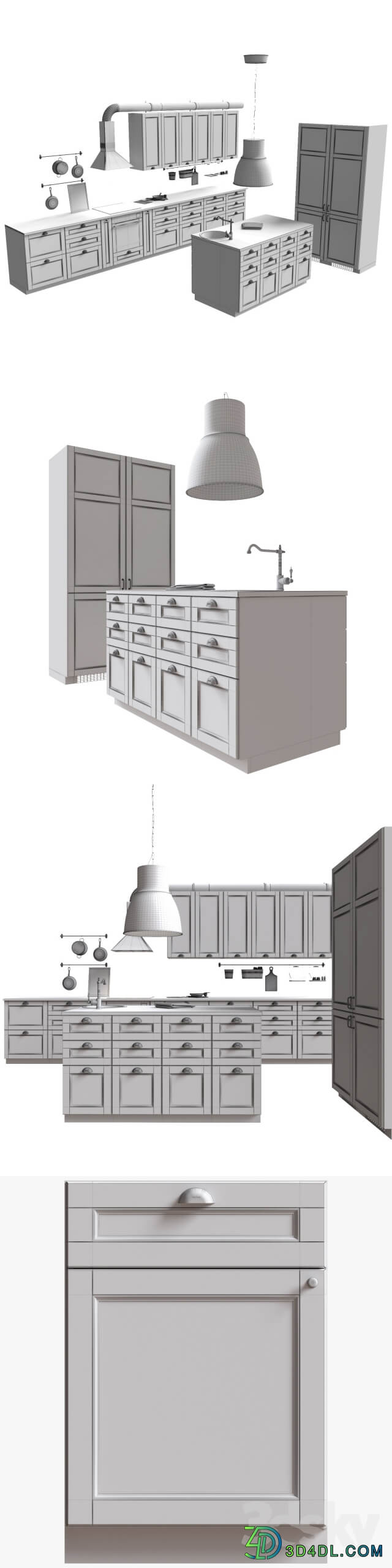 IKEA LAXARBY Kitchen 3D Models
