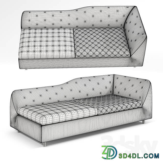 Bonaldo Sinua sofa Angolare 210 alto basso