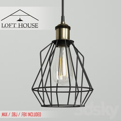 Hanging lamp LOFT HOUSE P 61 Pendant light 3D Models 