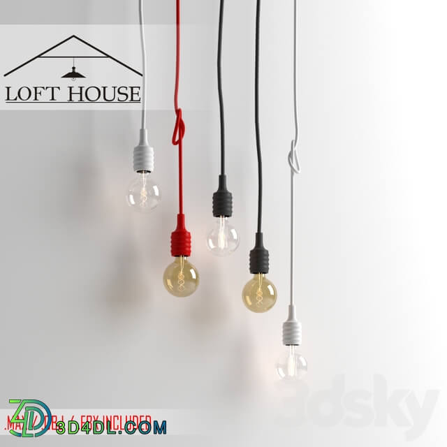 Hanging lamp LOFT HOUSE P 65 Pendant light 3D Models