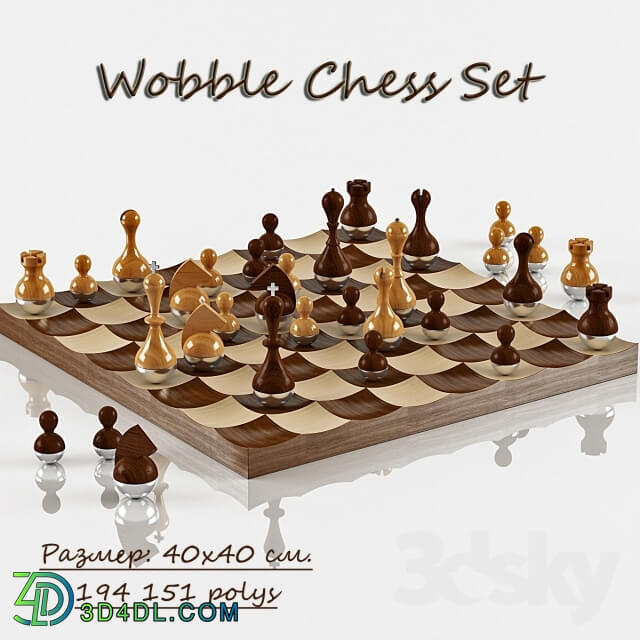 Chess quot dolls quot Wobble Chess Set