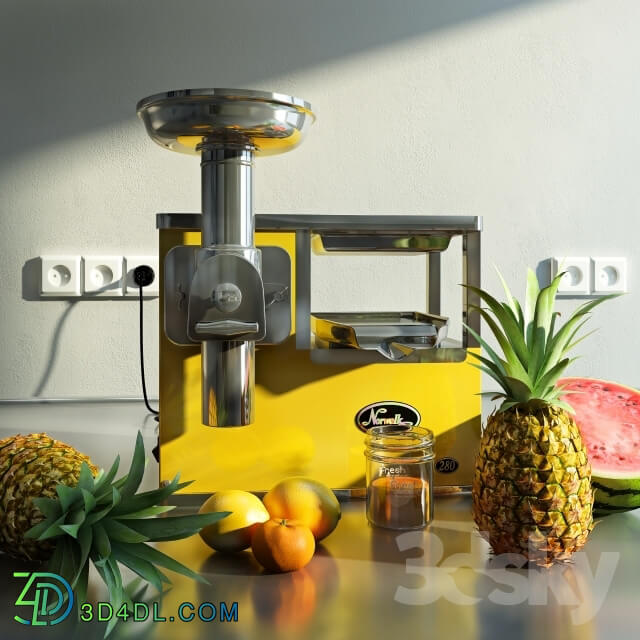 Norwalk juicer and fruit