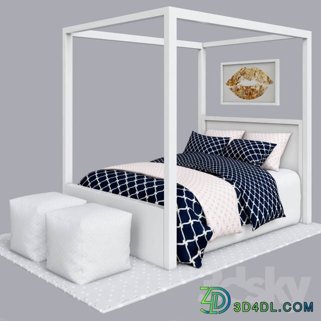 Blue childrens bedroom set