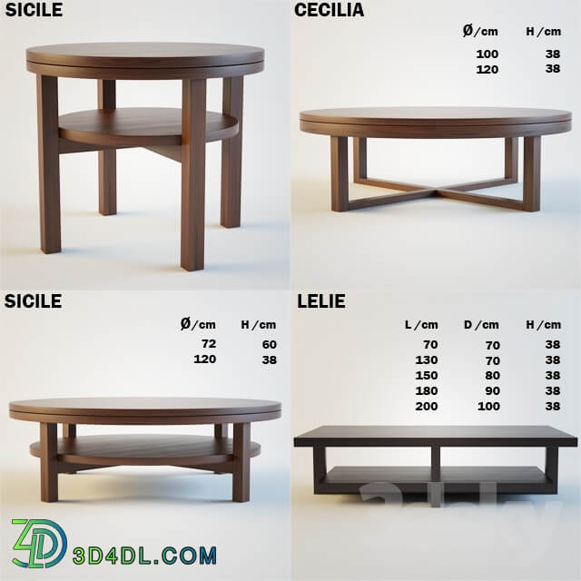 XVL Coffee tables