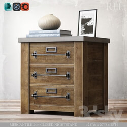 Sideboard Chest of drawer MERCANTILE 24in CLOSED NIGHTSTAND 