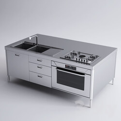 Alpes Inox Kitchen Island 