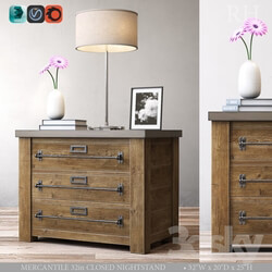Sideboard Chest of drawer MERCANTILE 32in CLOSED NIGHTSTAND 