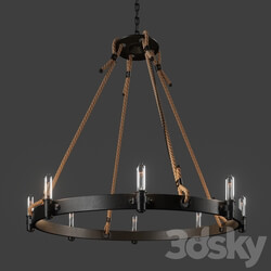Loft Rope Chandelier Pendant light 3D Models 
