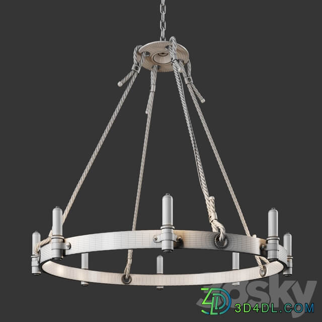 Loft Rope Chandelier Pendant light 3D Models