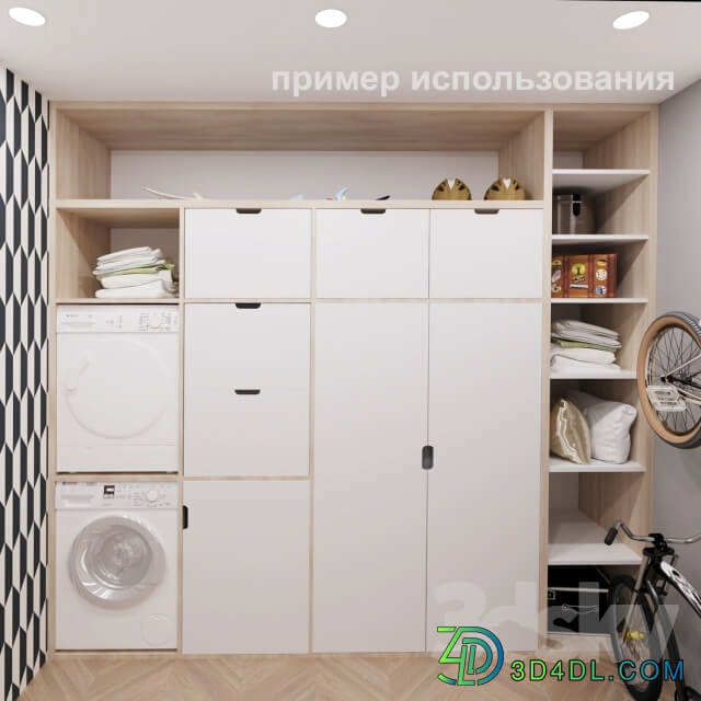 Wardrobe Display cabinets storage system