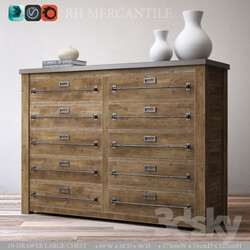 Sideboard Chest of drawer MERCANTILE 10 DRAWER LARGE CHEST 