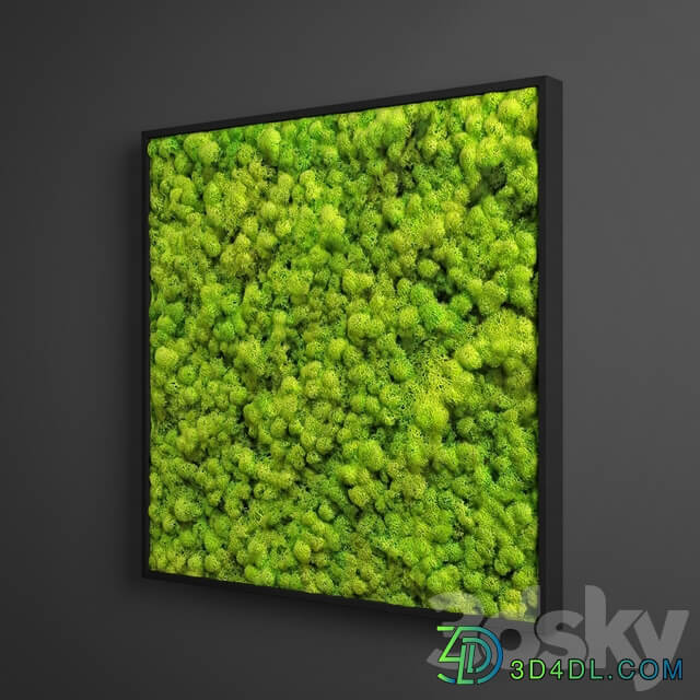 panel moss square Fitowall 3D Models