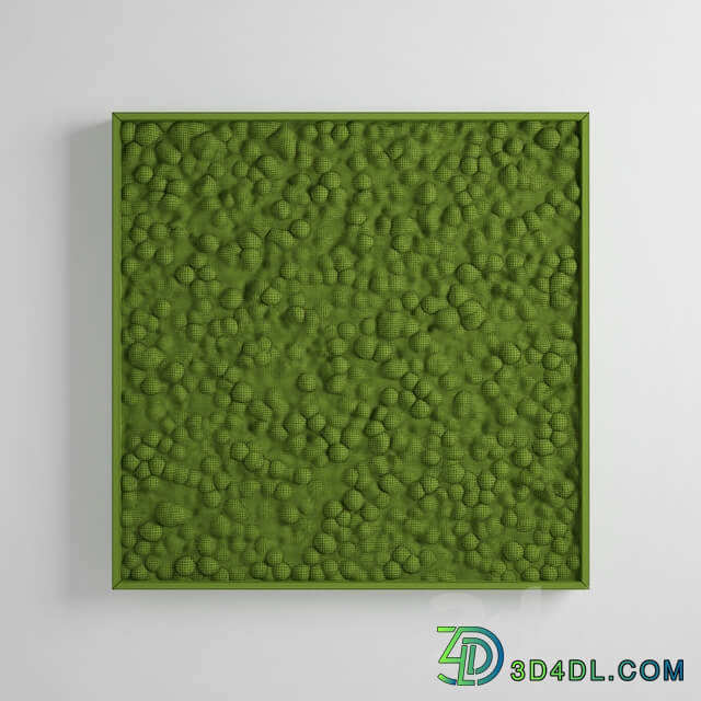 panel moss square Fitowall 3D Models