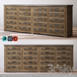 Sideboard Chest of drawer ZINC TOP MERCANTILE SIDEBOARD 