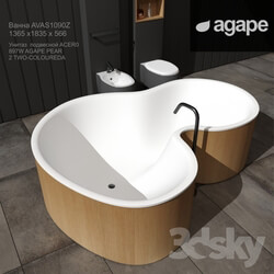 AGAPE bath toilet bidet and mixers 