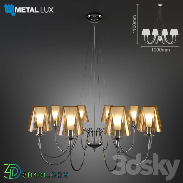 Metallux pendant lamp opera Pendant light 3D Models