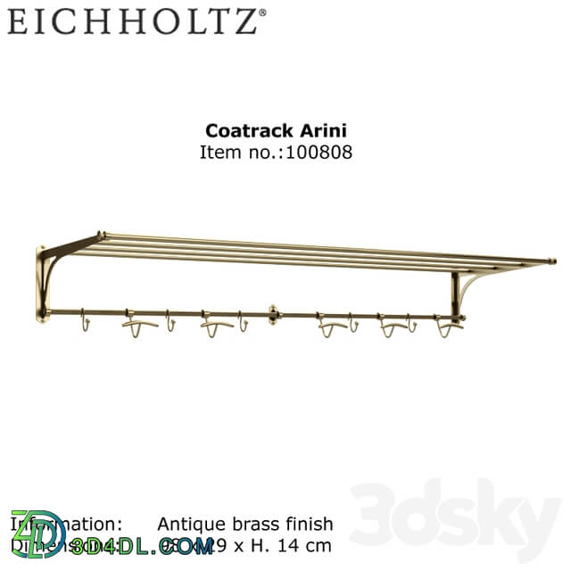 Eichholtz Coatrack Arini No100808 3D Models