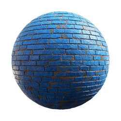 CGaxis Textures Physical 8 BrickWalls ConcreteWalls blue painted brick wall 59 60 