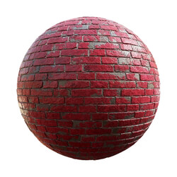 CGaxis Textures Physical 8 BrickWalls ConcreteWalls red painted brick wall 59 61 