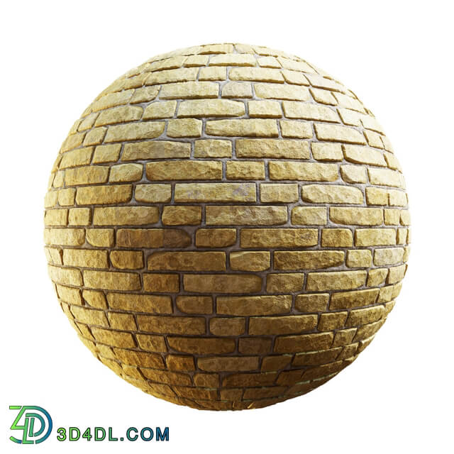 CGaxis Textures Physical 8 BrickWalls ConcreteWalls yellow brick wall 58 45