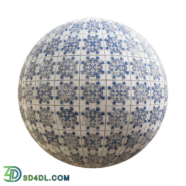 CGaxis Textures Physical 8 CeramicTiles ConcreteTiles blue and white ceramic tiles 60 37