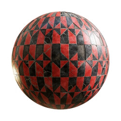 CGaxis Textures Physical 8 CeramicTiles ConcreteTiles damaged red black tiles 60 83 