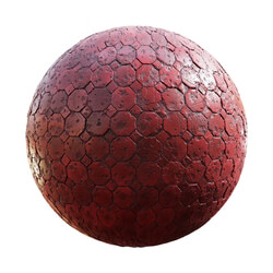 CGaxis Textures Physical 8 CeramicTiles ConcreteTiles damaged red octagon tiles 59 50 