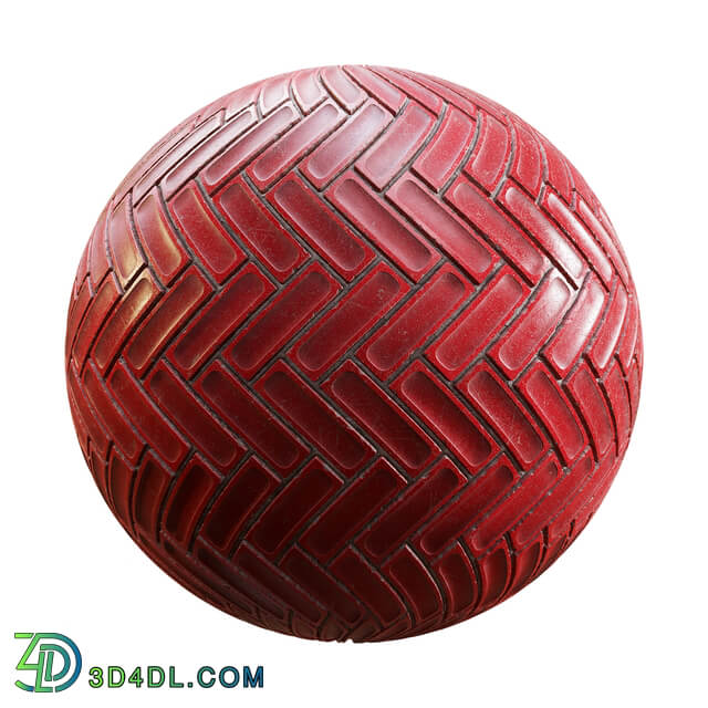 CGaxis Textures Physical 8 CeramicTiles ConcreteTiles red herringbone tiles 61 80