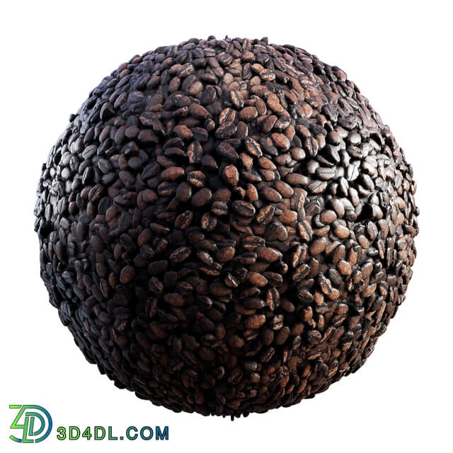 CGaxis Textures Physical 8 Organics coffee beans 61 52