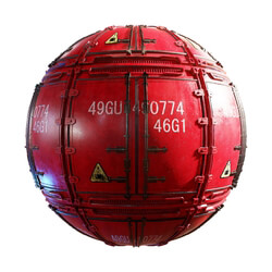 CGaxis Textures Physical 8 SciFi Fantasy Medieval red metal container 61 00 