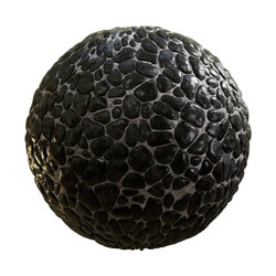 CGaxis Textures Physical 8 StoneWalls Destruction black pebble concrete wall 60 42 