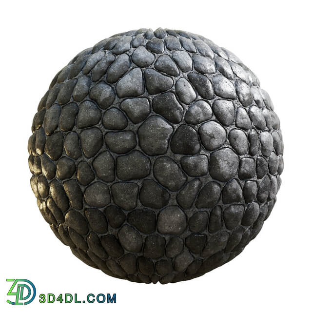 CGaxis Textures Physical 8 StoneWalls Destruction grey pebble concrete wall 60 43