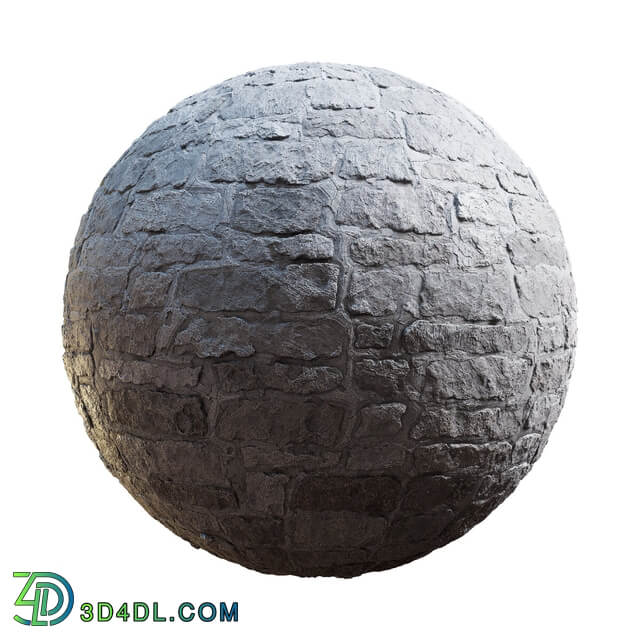 CGaxis Textures Physical 8 StoneWalls Destruction rough grey stone wall 59 32