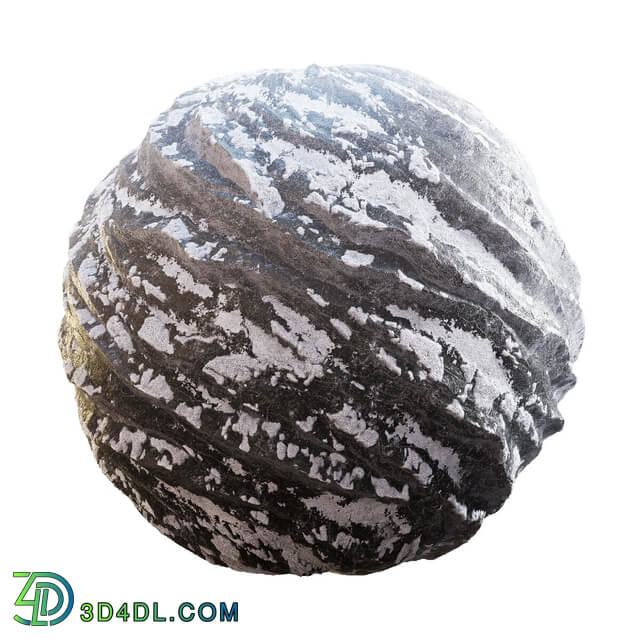 CGaxis Textures Physical 8 Stones Rocks dark grey rock with snow 61 10