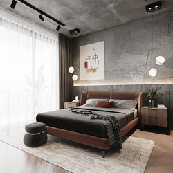  Bedroom and Bathroom Interior by Tran Thang 