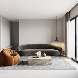 3D Interior Kitchen – Livingroom 253 Scene 3dsmax By Pham Minh Quang 