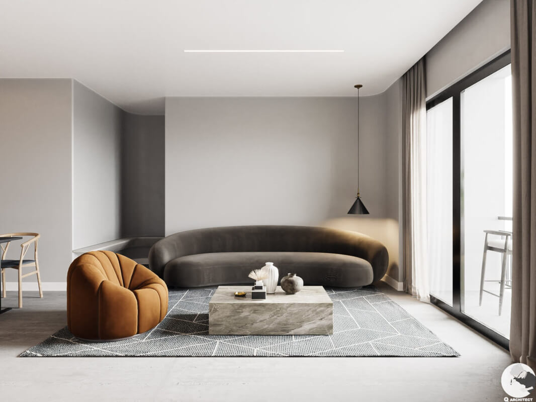 3D Interior Kitchen – Livingroom 253 Scene 3dsmax By Pham Minh Quang