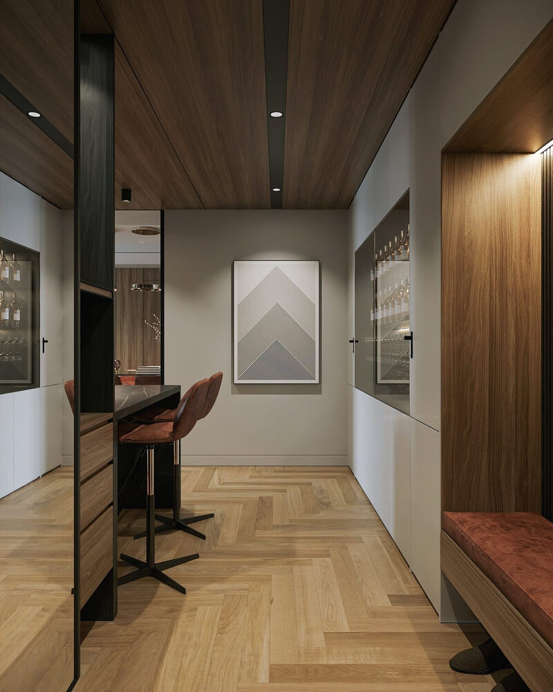  Living Room - Kitchen Interior Model by Nguyen The Dinh