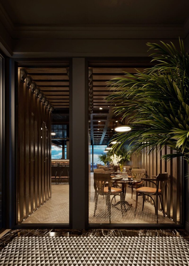 13324. Download Free 3D Restaurant Interior Model by Minh Hoang Vu