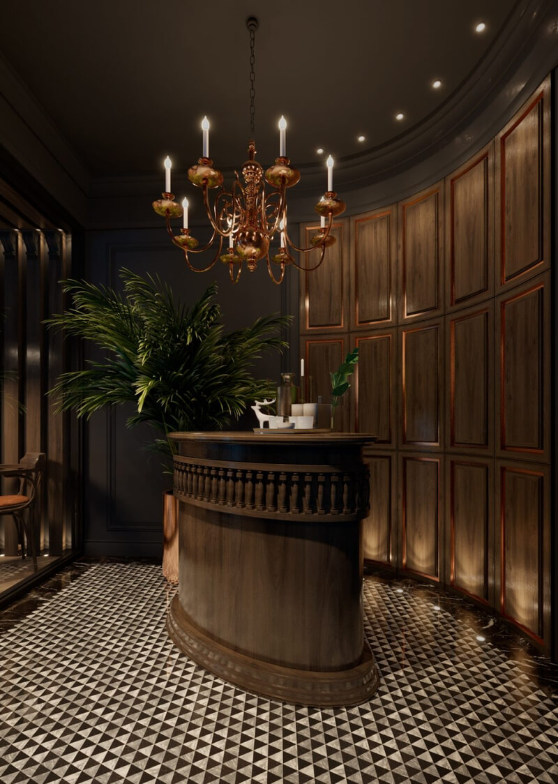 13324. Download Free 3D Restaurant Interior Model by Minh Hoang Vu