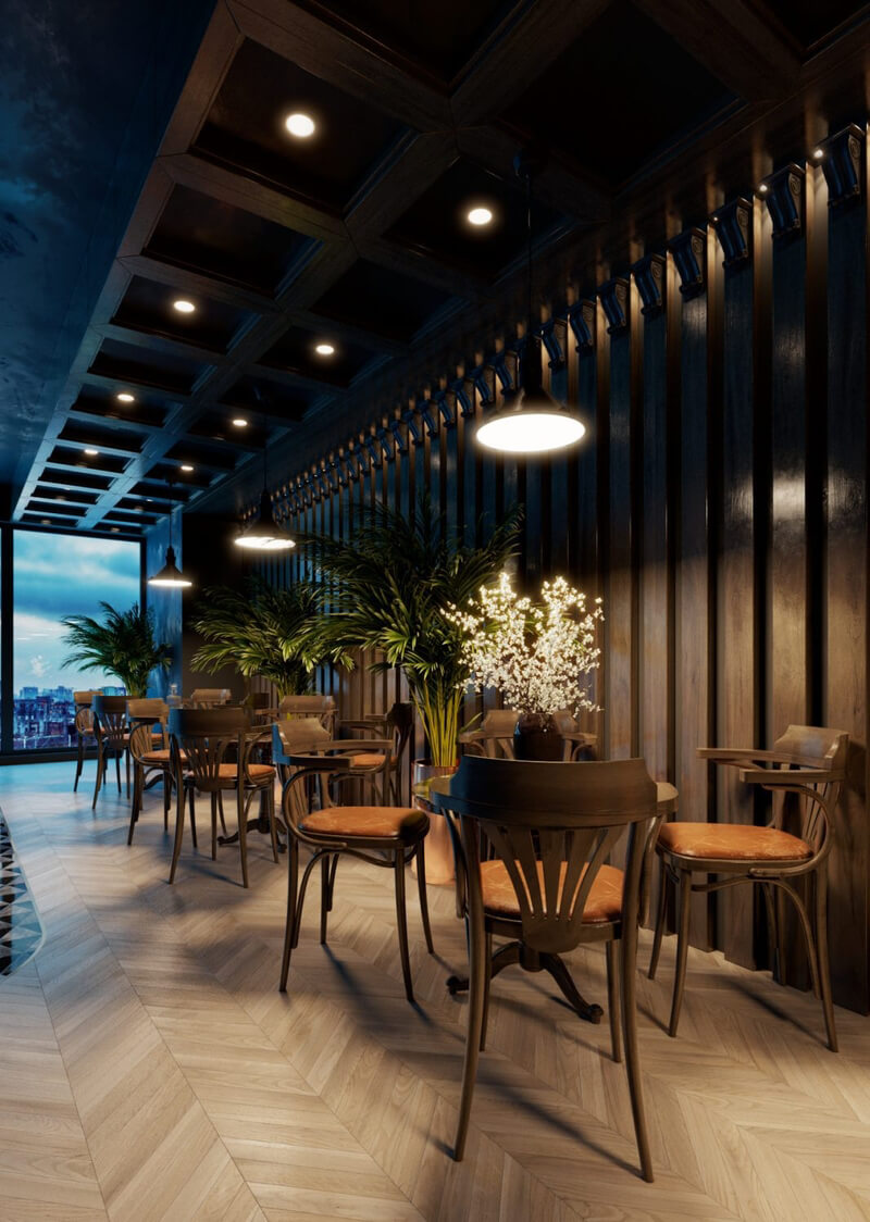 13324. Download Free 3D Restaurant Interior Model by Minh Hoang Vu