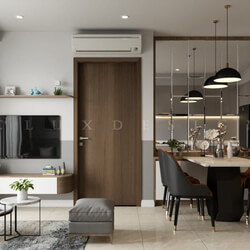 3D Interior Kitchen – Livingroom 271 Scene 3dsmax By Thanh Cong 