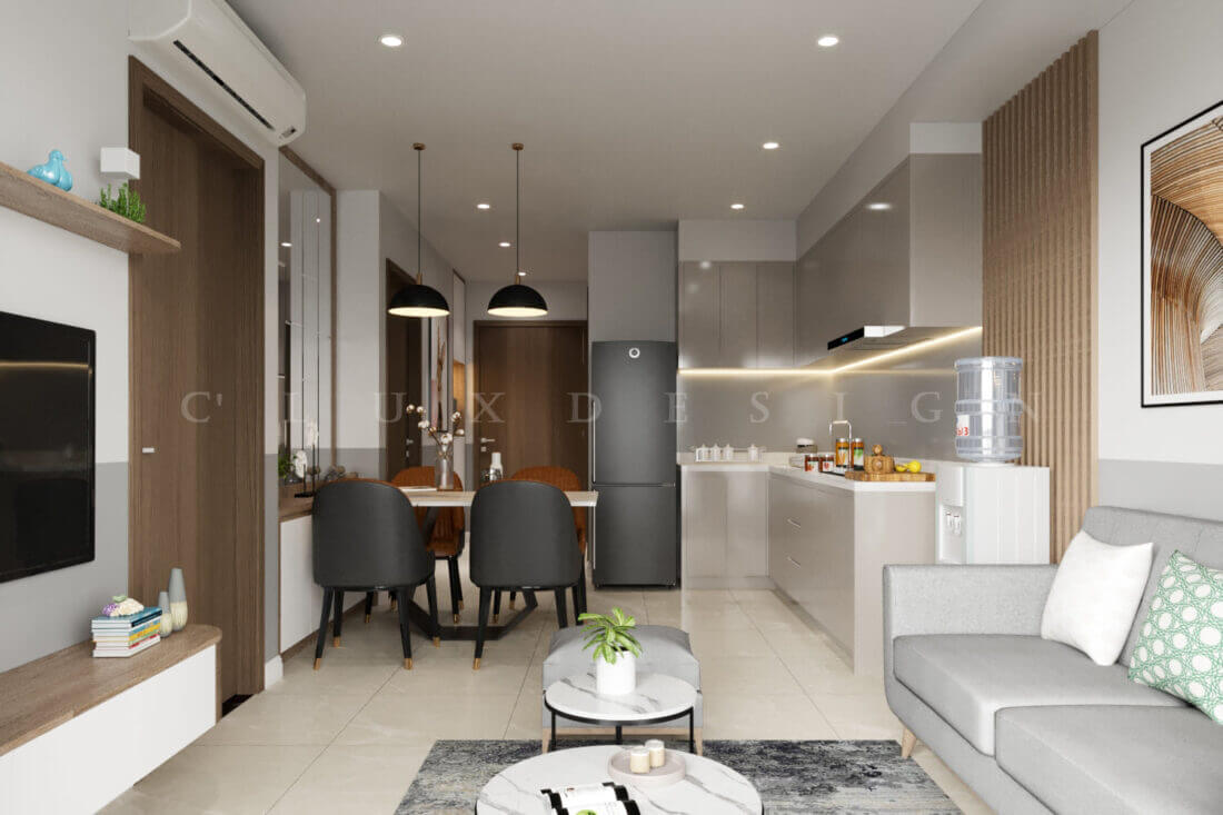 3D Interior Kitchen – Livingroom 271 Scene 3dsmax By Thanh Cong