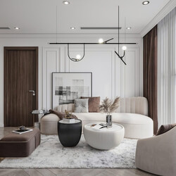  3D Interior Apartment by Nguyen Trang 