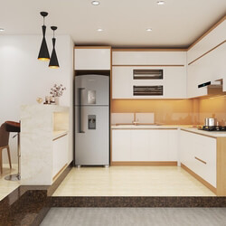 3D Interior Kitchen - Livingroom 97 Scene 3dsmax By Ba Trung 