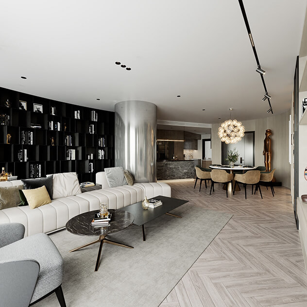  3D Interior Apartment by Tuan Anh Nguyen